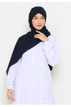 Pasmina Instan Lasercut Navy